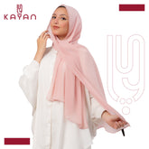 Chiffon Plain Scarf - Powder Pink